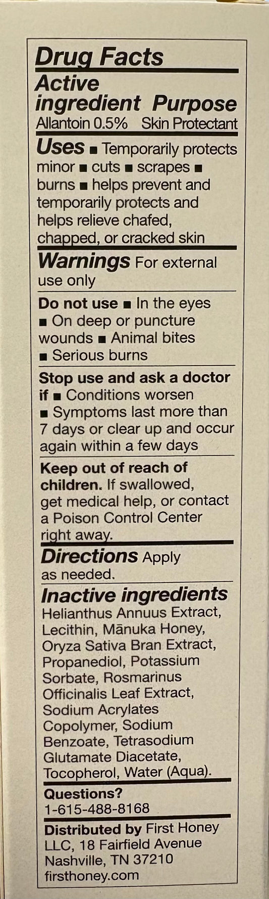 First Honey Extra-Strength Mānuka Wound Ointment