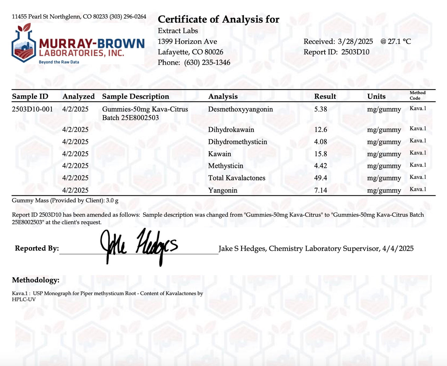 Extract Labs | Kava Gummies | Citrus