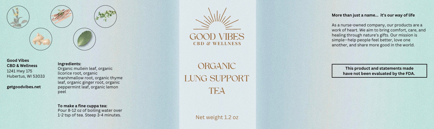 Good Vibes Organic Lung Support Tea