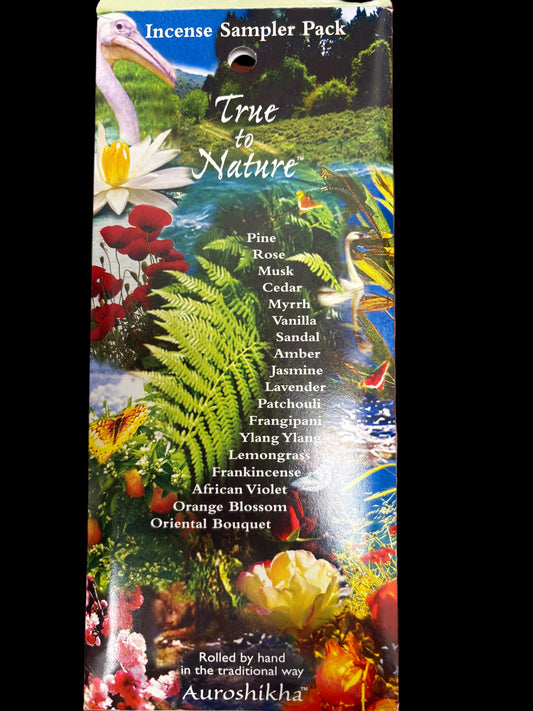 Auroshikha True To Nature Incense Sampler Pack