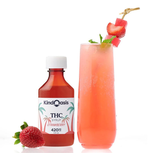 Kind Oasis | Delta 9 THC - Syrup - 420mg - Strawberry