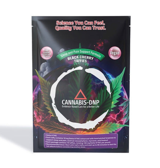Sleep & Pain Support Taffies | Black Cherry | Delta-9 THC