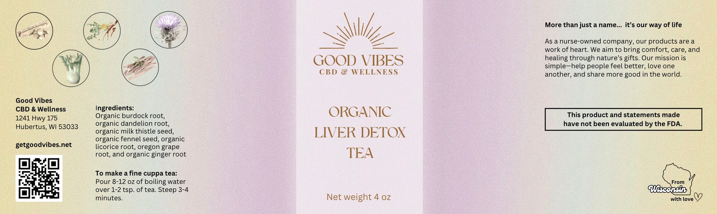 Good Vibes Organic Liver Detox Tea