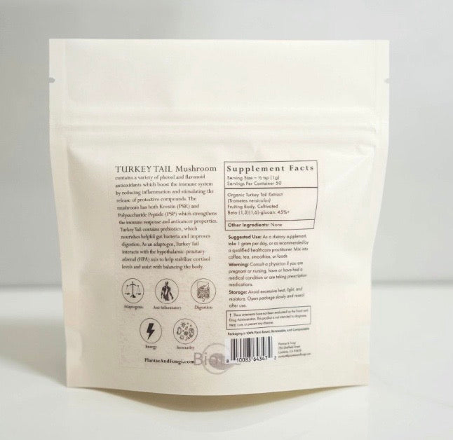 Turkey Tail Mushroom Powder from Plantae + Fungi