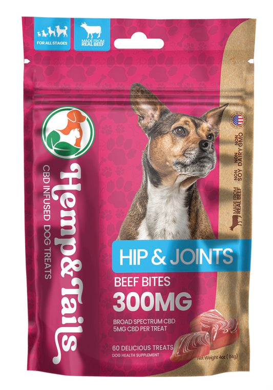 Hemp & Tails Dog Treats - Hip & Joints - Beef Bites