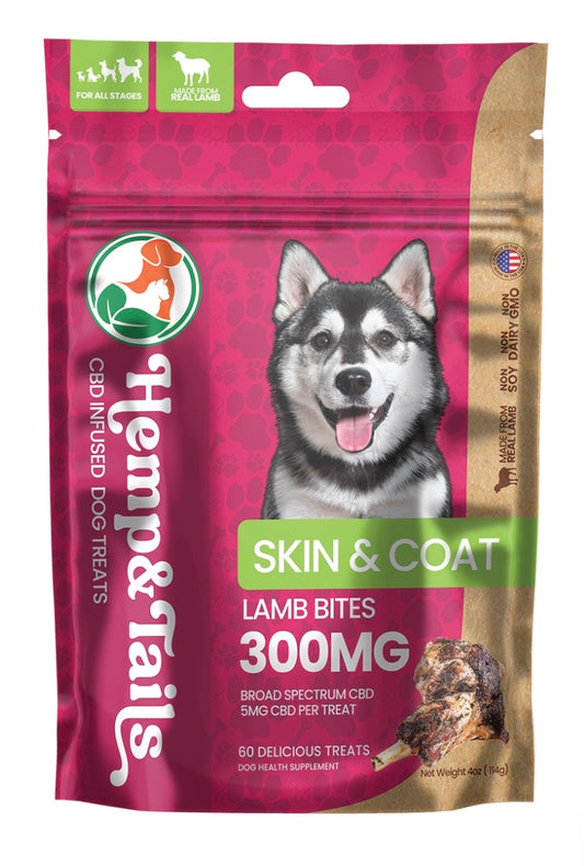 Hemp & Tails Dog Treats - Skin & Coat - Lamb Bites