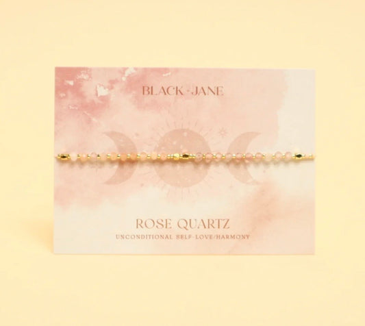 Good Vibes Gemstone Bracelet | Rose Quartz