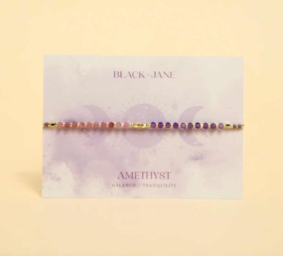 Good Vibes Gemstone Bracelet | Amethyst