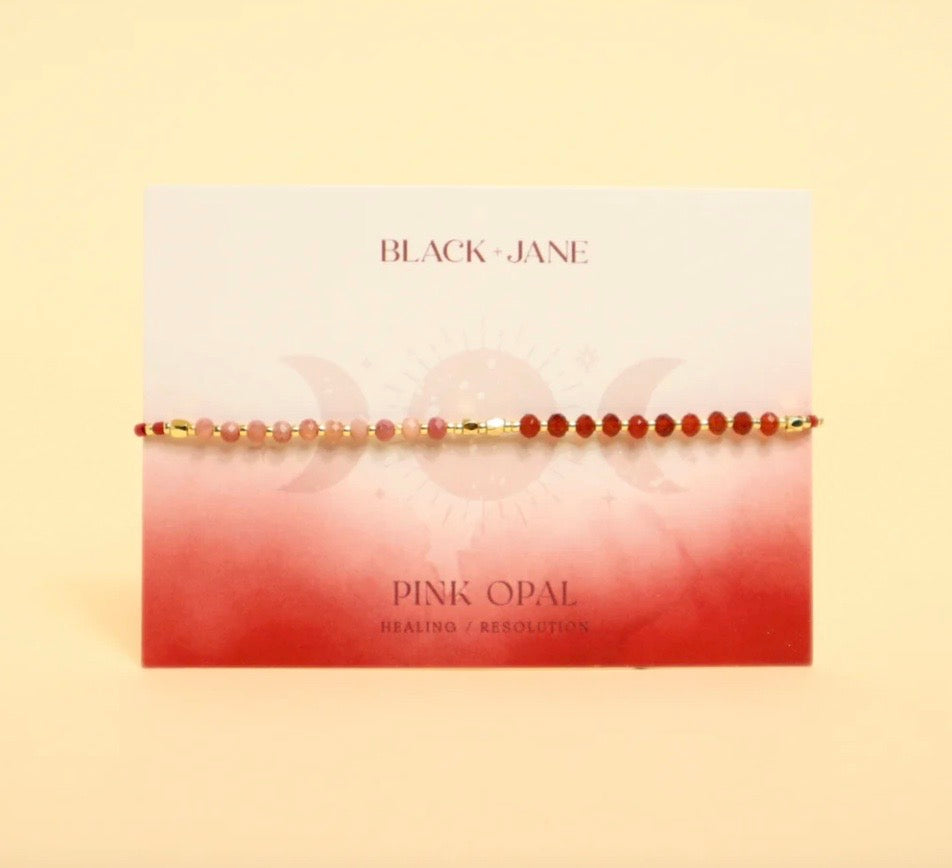 Good Vibes Gemstone Bracelet | Pink Opal