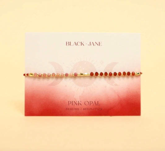 Good Vibes Gemstone Bracelet | Pink Opal
