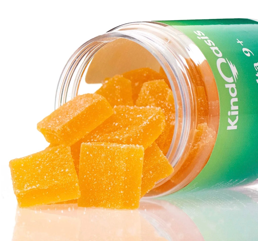 Kind Oasis | Delta 9 THC Gummies 15mg + CBC 15mg - 20ct Orange Mango