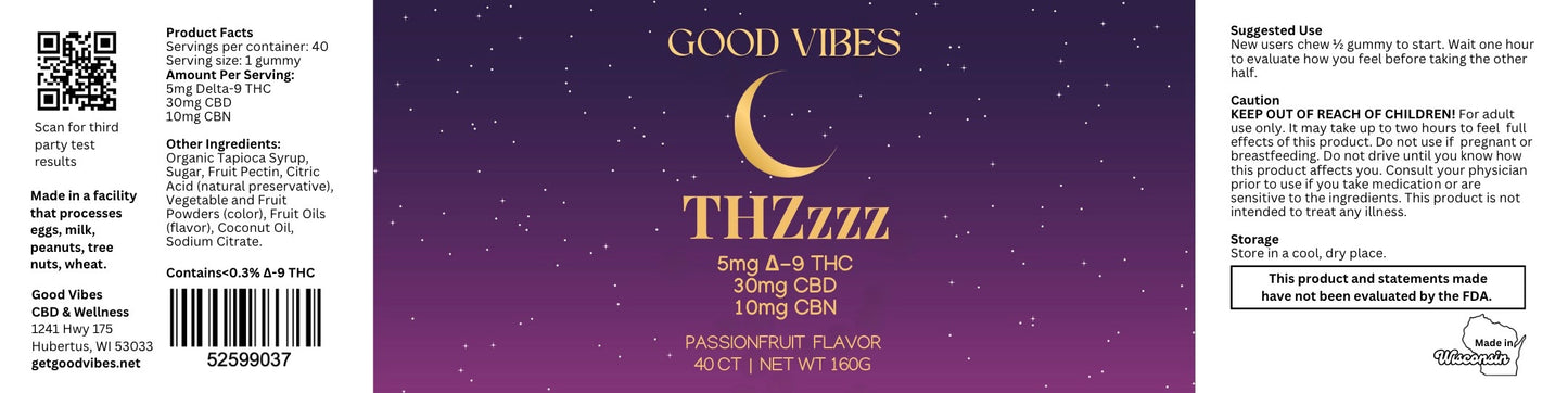 Good Vibes THZzzz Sleep Gummies