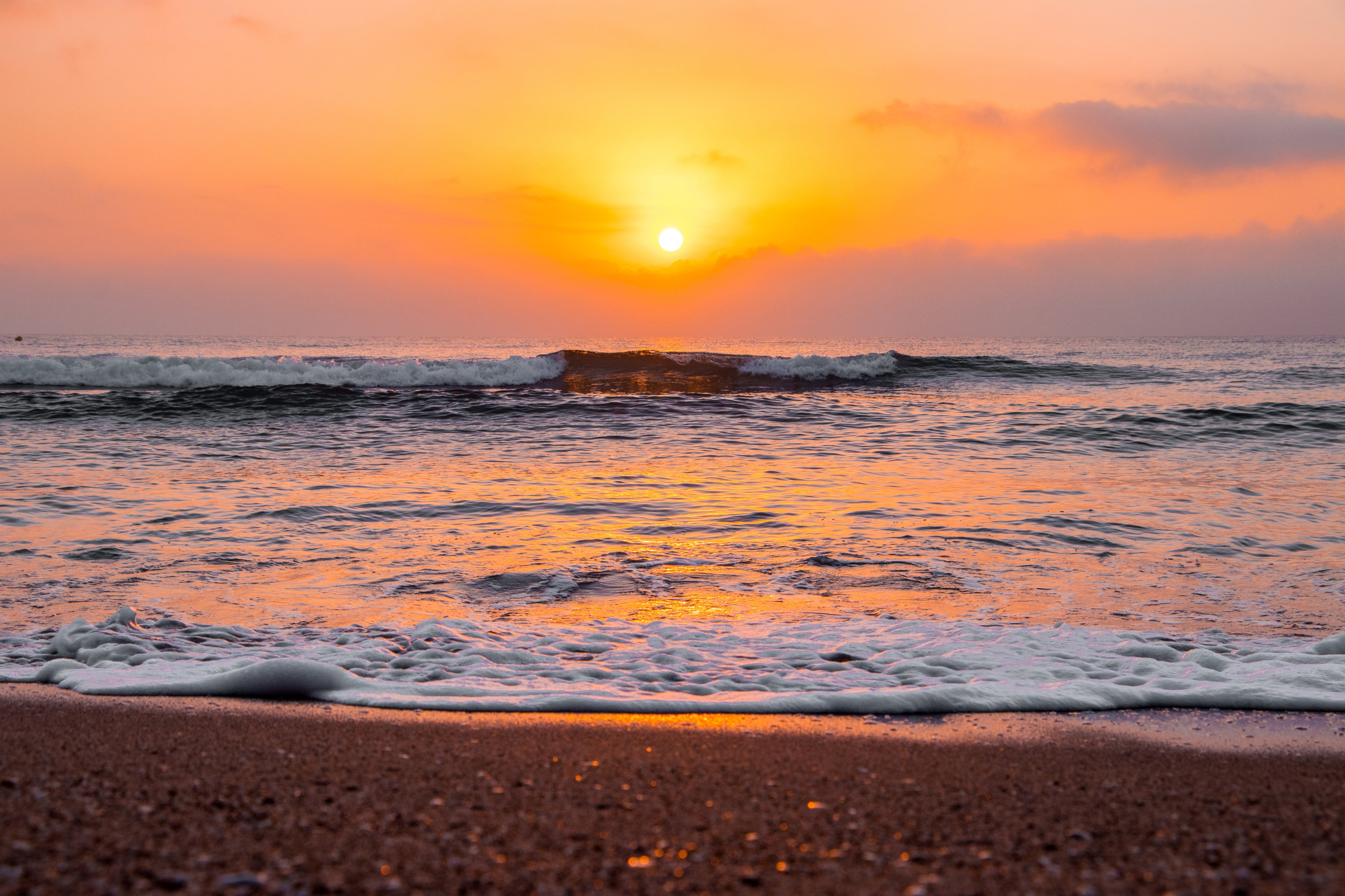 Wellness-inspired ocean sunrise at Good Vibes CBD & Wellness
