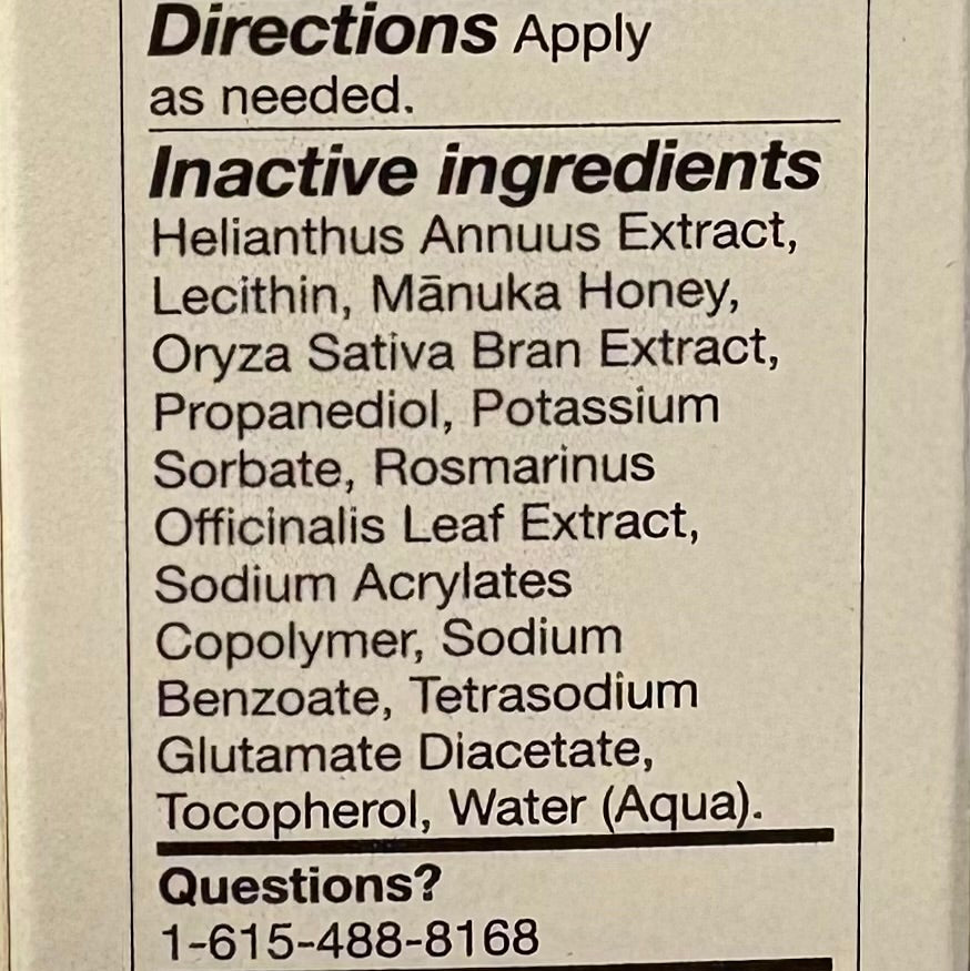 First Honey Manuka Honey Ointment Extra Strength medical-grade honey skin ointment 21g directions panel
